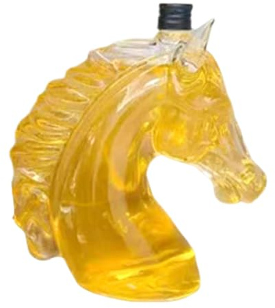 Caraffa per whisky | Accessorio per bar a forma di testa di cavallo da 350 ml - Caraffa per whisky in, regalo per padre, marito, marito, fidanzato, compleanno, festa, matrimonio