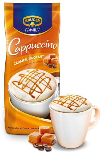 Krüger Family Caramel Krokant Cappuccino, 5er Pack (5 x 500 g Beutel)