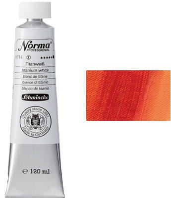 Schmincke – Norma® Professional - feinste Künstler-Ölfarben, Mohnrot - 120 ml
