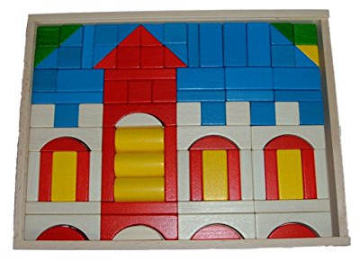 Holzspielzeug Baukasten Schloss BxHxT 37,5x28,5x4,5cm NEU Holzbaukasten Spielsortiment Bauspiel Spiele Spielzeug Strategiespiel Geschicklichkeitsspiel Geduldsspiel Holzgestaltung Holz Seiffen