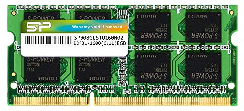 Silicon Power 8GB DDR3 1600MHz (PC3 12800) 240-pin CL11 1,35V SODIMM Laptop-Speichermodul - Niederspannung und Energiesparend