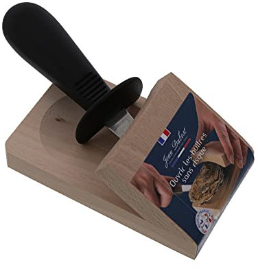 Jean Dubost Sabot cale huître avec couteau à huître manche polypropylène noir