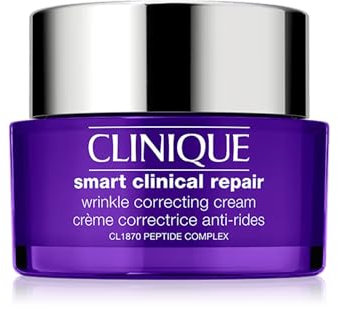 Clinique Smart Clinical Repair™ Wrinkle Correcting Eye Cream mit Peptiden + Hyaluronsäure | Anti-Aging, feuchtigkeitsspendend + abschwellend mit Massage, 30 ml