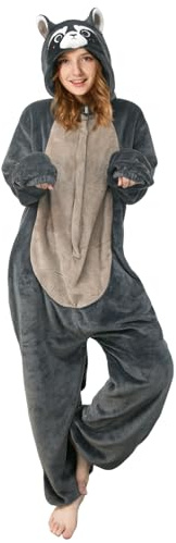 OLAOLA Combinaison Pyjama Femme Homme Animaux Costume Unisexe Adulte Onesie Halloween Cosplay Deguisement Kigurumi Pajamas Fête Vêtements de Nuit