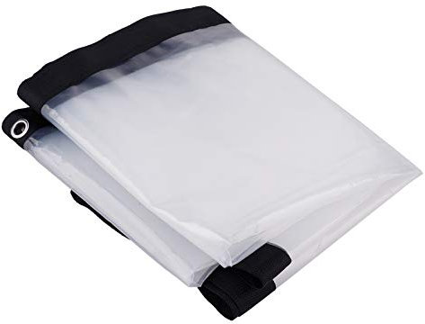 YLSZHYR Klare Plane, Wasserdicht, mit Ösen, Regendichtes Tuch, Strapazierfähig, für Den Außenbereich, Garten, Regensicher, für Terrassenüberdachung, Gartenarbeit, Hühnerstall,(2 * 3 m)