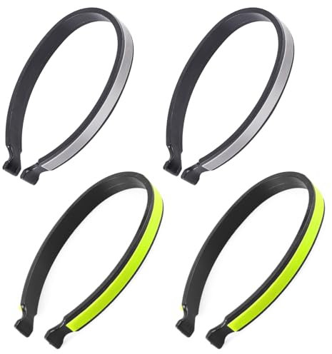 4 pinzas reflectantes para pantalones para bicicleta, para hombre, mujer, ciclista, clip para pantalones para bicicleta con reflectores, pinzas para pantalones revestidas reflectantes para ciclistas