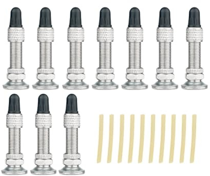 QSTDGVPW 10 Pieces Bike Valve Dunlop Valve Insert Rim Nut Valve Cap Tire Inner Tube Valve Old Bicycle Valve