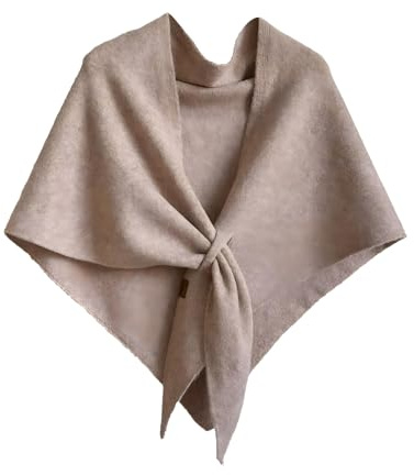 ViCUULY Einfarbiger Schal Für Alle Jahreszeiten, Koreanischer Stil, Kaschmir-Strickjacke, Schal, Wolle, Pashmina Für Damen (Solid Khaki)