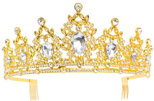 Crown for Women,Crystal Princess Tiaras Rhinestone Headband | Ideal for Girl Women's Birthday,Wedding Bridal Hair Accessories,Prom,Pageant Party,Photo Props