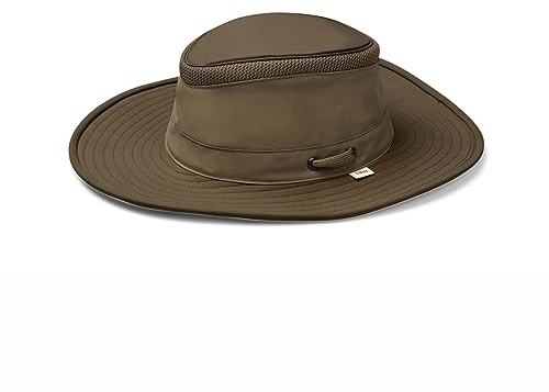 Tilley unisex adult Ltm6 Airflo Broad Brim Recycled Sun Hat, Olive, 7.375 US
