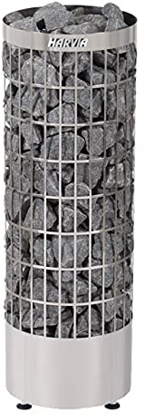 Harvia Cilindro Saunaofen - PC110E 10,8 kW wird separates Steuergerät benötig, Farbe: Edelstahl