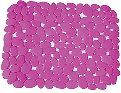 MSV Fond d'évier de cuisine en PVC GALET 40x31cm Rose
