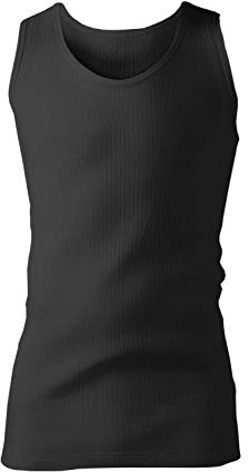 HEAT HOLDERS - Homme Coton sous Vetements Thermqiue sans Manche Tshirt (X-Large (44-46 Chest), Charcoal)