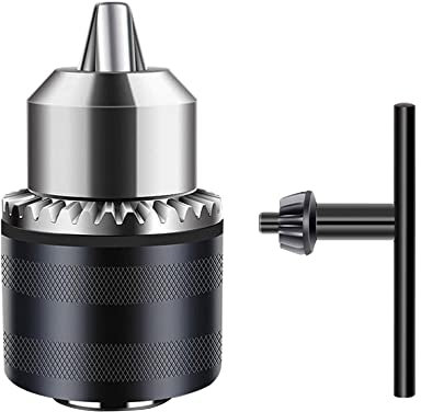 Bestgle Mandrino Classico per Trapano Forature 1.5-13 mm con Filettatura 1/2-20UNF con Chiavino Adattatore Sds per Smerigliatrice Angolo