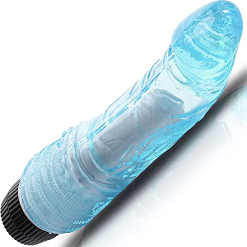 Vibrador realista de 18 cm, cola de Dilo, juguete sexual, hasta 4,2 cm, vibrador para mujeres TPR, resistente al agua de punto G, para mujeres, juguete sexual FOPS D10-4
