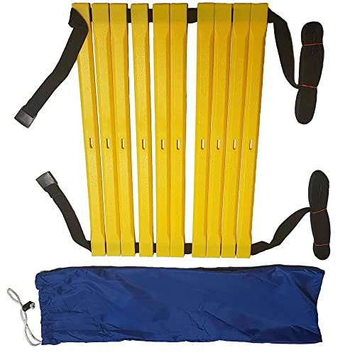 CANNON – Escalera de Agilidad Regulable 4m para Entrenar, Velocidad, Agility, Fútbol, Fitness Deportes al Aire Libre y Gimnasios
