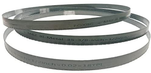 FOXBC 35-3/8 Inch Bandsaw Blade 18 TPI for Milwaukee 48-39-0529 Portable Band Saw Blade, 35-3/8 x 1/2 x .020 18 TPI, 3-Pack