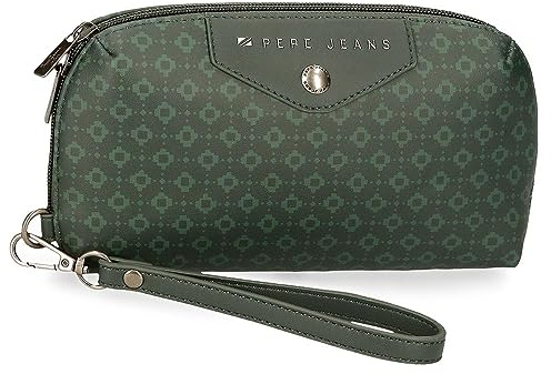 Pepe Jeans Bethany Portafogli e portamonete in similpelle, nero, verde, diverse misure, verde, taglia unica, Borsa a mano