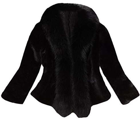 Pälsjacka dam bröllop pälskappa svart/vit pälsjacka elegant pälsrock midja vinterrock stora storlekar gosig jacka övergång vinterjacka tjock lång krage rockar modern päls kofta S-4XL
