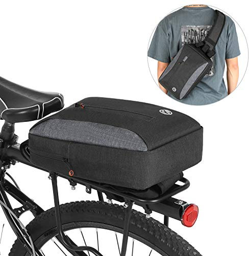 YIWENG 2-in-1 Fahrradkoffer Bag Casual Chest Sling Pack Bag Fahrradträger Gepäckträger Tragetasche Packtasche,Fahrradfrachttasche