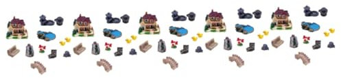 Gadpiparty 5 Sätze Puppenhaus-modell Bausatz Anlage Dekorationen Für Terrarien Miniatur-puppenhauszubehör Feengarten Zubehör Miniatur-feenfiguren Bausätze Ornamente Solar- Klein Zwerge Harz