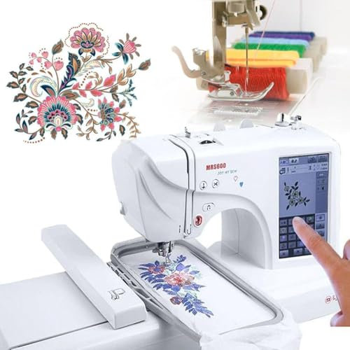 Macchina Cucire Automatica Con Area Ricamo 4 X 9,2 E Touch Screen Lcd, Macchina Ricamo Elettrica, Strumento Ricamo Fai Te, In Grado Ricamare Su Cappellini 3d, Magliette E Altro Ancora
