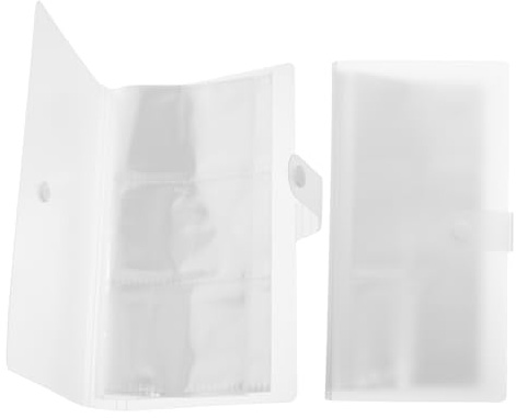 Holibanna Porta Tarjetas De De Almacenamiento Transparente Unidades Para Miniálbumes De Fotos y Minicarpeta Para Tarjetas Fotográficas Para Coleccionables