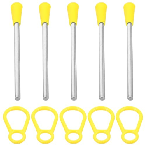 SUPVOX Set Bastoncini di Ferro Triangolari per Principianti, Strumento Percussione Materiale Plastico e Ferro, Buona Qualità e Resistente, per Educazione Musicale