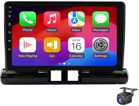 Android 15 Radio Estéreo con GPS navegación para Ci-troen C3 C4 2017-2023, con Pantalla Táctil de 9 Pulgadas CarPlay y Android Auto Inalámbricos Bluetooth WiFi FM Radio y Cámara de R(Size:8Core 4+32G)