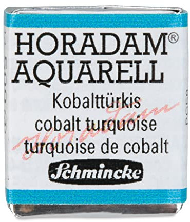 Schmincke – HORADAM® AQUARELL - feinste Künstler-Aquarellfarben, 509 Kobalttürkis, 14 509 044, 1/2 Näpfchen