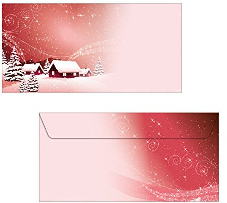 SIGEL DU033 Briefumschläge Weihnachten Silent Night, DIN lang (110x220 mm), 50 Stück