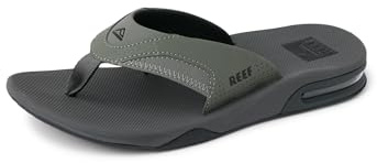 Reef Fanning Flipflop för män, Grå grå svart, 42 EU