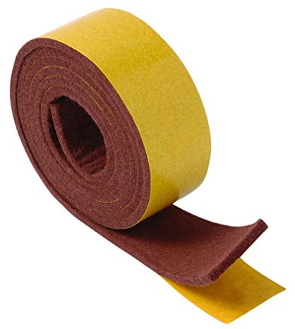 Brinox B62740M - Deslizadores fieltro (25 mm x 1 m) color marrón