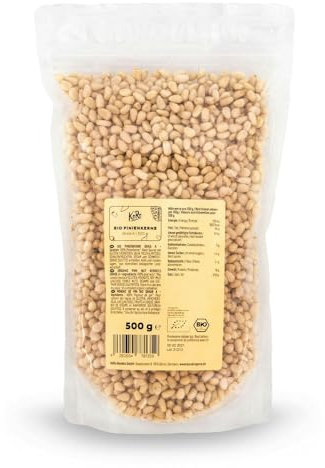 KoRo - Pignons de pin bio 500 g - Idéal pour la sauce pesto et la salade