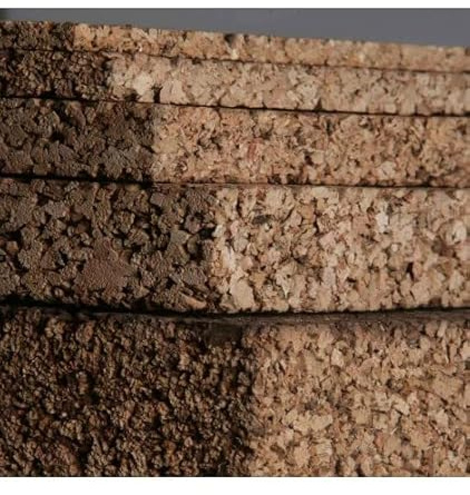 Biosughero - Panneaux de liège blond aggloméré d'épaisseur de 2 à 8 cm pour manteaux intérieur/extérieur et isolation thermique des toits, plafonds, murs et sols (8 cm - lot de 2 m²)
