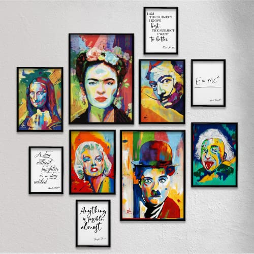 Giallobus - Conjunto de 10 carteles de pared - Colección Giallobus 1 - Papel estucado - | 2 x A3 42x30cm | 4 x A4 30x21cm | 4 x A5 21x15cm | - SIN MARCOS - Cuadros modernos salón