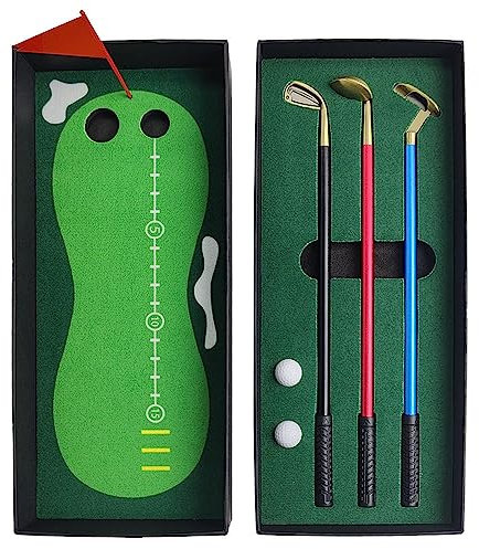 Y-Nut Golf Stift Geschenke für Männer Frauen Erwachsene Einzigartige Weihnachtsstrümpfe Stuffers, Dad Boss Kollegen Freund Golfer Lustige Geburtstagsgeschenke, Mini Desktop Gadgets Schreibtisch Dekor