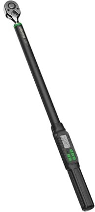 LLAVETOR Clé Dynamométrique Numérique 1/2,20-400NM Clé électronique Avec Buzzer et Notification Flash LED, Double Réglage De Direction,Clé Dynamométrique Électronique Pour Vélo Autos, Motos