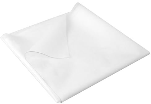 Bügelvlies Weiß 200 x 100 cm Aufbügelbarer Einlagestoff Leichtes Gewicht Einseitig Vlies Vliesstoff für Bügelfalten, Nähhandwerk, Verstärkte Bekleidung (Dünner Stil)