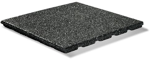 bepco - Lot de 4 dalles universelles en caoutchouc de 40 x 40 x 25 cm, pour terrasses, trottoirs et tapis rembourrés, ainsi que comme tapis de protection contre les chutes, tapis antidérapants en
