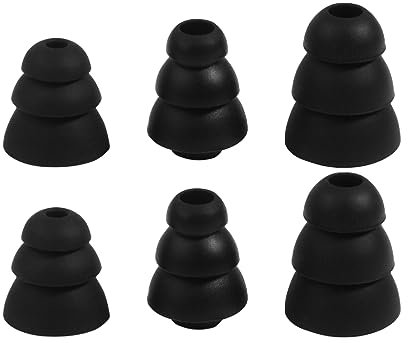 FUKAJOMFEN Embouts en Silicone à Triple Bride pour Oreillettes Écouteurs Intra-auriculaires de 3,8 mm à 4,5 mm de Diamètre Intérieur