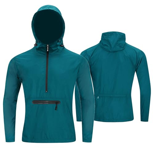 Cykling Regnjackor Luvtröja herr Ridjacka Lätt vattentät cykeltröja Cykelcykel MTB Cykling Running Top Coat med ficka