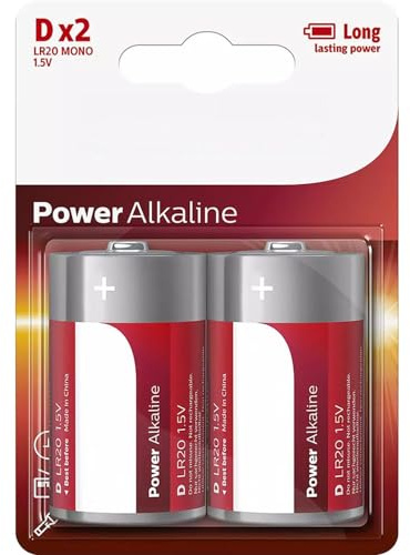 Pilas alcalinas LR20 D de 1.5V, Larga duración y Alto Rendimiento, Ideales para Dispositivos electrónicos y Juguetes.