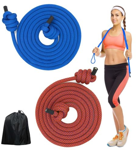 Cuerda para Saltar de Longitud Ajustable para Adultos - Ejercicios de Flujo y Entrenamiento Físico - Con Bolsa Negra
