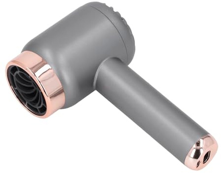 Secador de Pelo Iónico Inalámbrico con Modos Frío y Caliente, Motor de Alta Potencia, Comodidad Inalámbrica para Dormitorio en Casa (Gris oscuro)