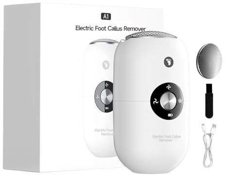 CGACCSD Eliminador De Callos En Pies - Quitacallos Para Pies,Eléctrica Impermeable Para Casera Y Viaje Con Pulidor Y Raspador De Reparación