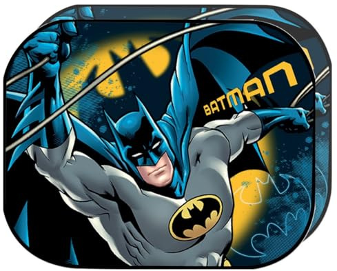 Paire de Rideaux latéraux Tataway Car Batman - The Dark Knight - Pare-Soleil pour fenêtre, Protection Contre Le Soleil et la Chaleur, Motifs de Super-héros pour Enfants et passionnés