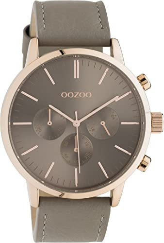 Oozoo Timepieces Herren Uhr - Armbanduhr Herren mit 22mm Lederarmband - Analog Herrenuhr in rund C10916