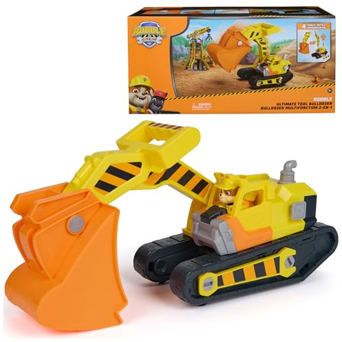 Rubble & Crew Rubble’s Ultimate Tool Bulldozer Vehicle & Collectible Figure