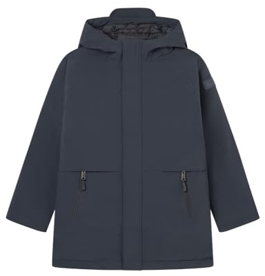 SPRINGFIELD Men's Puffer Parka Abolata, Blu, 9-10 Anni Bambini e Ragazzi